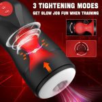 MNN34-GM-FJ043-Male Masturbator Penis Pump - Male Sex Toys with 10 Vibration Modes Sucking Penis Training Vibrator Glans Trainer Adult Toys Mens Sex Toys Enlarger - Image 3