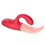 MNN33-067-Clitoral Tongue Licking Vibrator, Rose Toy 2 in 1 for Women,G-spot Nipple Stimulator with 10 Vibration Modes Dildo Vibrators Adult Sex Toys for Women & Couples - Image 10