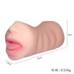 MNN24-FD35-Male Masturbator Adult Sex Toys/Sex Doll, 3D Textured with Sexy Mouth Realistic Vagina Tight Anus