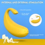 SHD-S219-2-Vibrator G Spot Dildo Vibrator Banana Shape Vagina Clit 9 Speed Remote Control Vibrating Egg Sex Toys For Women and Couples Adult Vibrato - Image 4