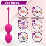 66W-030-Vibrator Kegal Balls/ Egg Powerful G-Spot Vibrator Love Egg Jump Ball Sex Toys Goods For Adults Women(Rose Pink) - Image 6