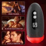 MNN34-GM-FJ037-Sex Toys for Men - Male Masturbator Deep Throat-Mouth 360° Wrapped 9 Tapping & Vibrating Male Vibrator Penis Adult Sex Toys & Game - Image 6