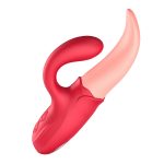 MNN33-067-Clitoral Tongue Licking Vibrator, Rose Toy 2 in 1 for Women,G-spot Nipple Stimulator with 10 Vibration Modes Dildo Vibrators Adult Sex Toys for Women & Couples - Image 8