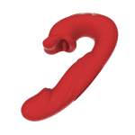 MNN33-001 RED -Dildo Thrusting Vibrator Sex Toys - Vibrators Dildos Women Sex Toy with 7 Flapping & Vibrating & Licking Modes Tongue Toy for Women for Thrusting Dildo Adult Toys Rose Sex Toys - Image 6