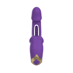 MNN33-001 PURPLE-Dildo Thrusting Vibrator Sex Toys - Vibrators Dildos Women Sex Toy with 7 Flapping & Vibrating & Licking Modes Tongue Toy for Women for Thrusting Dildo Adult Toys Rose Sex Toys - Image 5