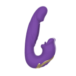 MNN33-001 PURPLE-Dildo Thrusting Vibrator Sex Toys - Vibrators Dildos Women Sex Toy with 7 Flapping & Vibrating & Licking Modes Tongue Toy for Women for Thrusting Dildo Adult Toys Rose Sex Toys - Image 3