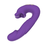 MNN33-001 PURPLE-Dildo Thrusting Vibrator Sex Toys - Vibrators Dildos Women Sex Toy with 7 Flapping & Vibrating & Licking Modes Tongue Toy for Women for Thrusting Dildo Adult Toys Rose Sex Toys - Image 8