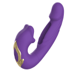 MNN33-001 PURPLE-Dildo Thrusting Vibrator Sex Toys - Vibrators Dildos Women Sex Toy with 7 Flapping & Vibrating & Licking Modes Tongue Toy for Women for Thrusting Dildo Adult Toys Rose Sex Toys