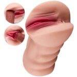 UMP-023 Male Masturbator Adult Sex Toys  2 in 1, 3D Textured with Sexy Mouth Realistic Vagina Tight Anus, Mens Stroker Sex Doll for Man Masturbation - Image 4
