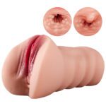 UMP-023 Male Masturbator Adult Sex Toys  2 in 1, 3D Textured with Sexy Mouth Realistic Vagina Tight Anus, Mens Stroker Sex Doll for Man Masturbation