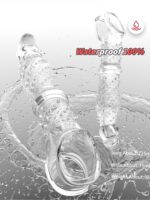 UMP-S07A Reusable Transparent TPE Vagina Stimulating Extended Penis Sleeve - Image 8