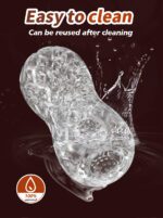 UMP-S12 Reusable Transparent TPE Male masturbator cup Pennis Sleeve - Image 9