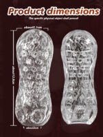 UMP-S12 Reusable Transparent TPE Male masturbator cup Pennis Sleeve - Image 2