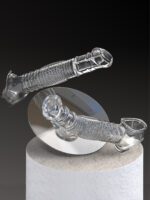 UMPS-S8A Reusable Transparent TPE Vagina Stimulating Extended Penis Sleeve - Image 12