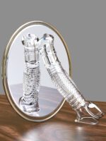 UMPS-S8A Reusable Transparent TPE Vagina Stimulating Extended Penis Sleeve - Image 13