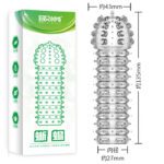 UMP-S02 Reusable Transparent TPE Vagina Stimulating Penis Sleeve