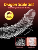 UMP-S03 Reusable Transparent TPE Vagina Stimulating Penis Sleeve - Image 3